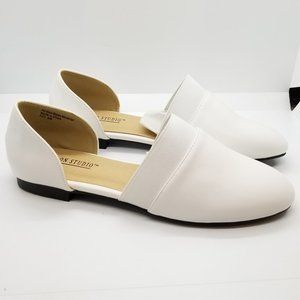 Salon Studio Women's Stylish Slip On Shoe - White Size 8 M